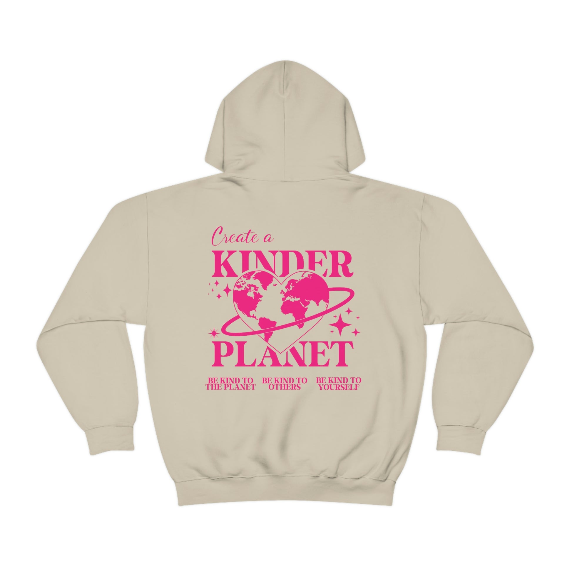 Create A Kinder Planet Hoodie - Blank Canvas Fashion